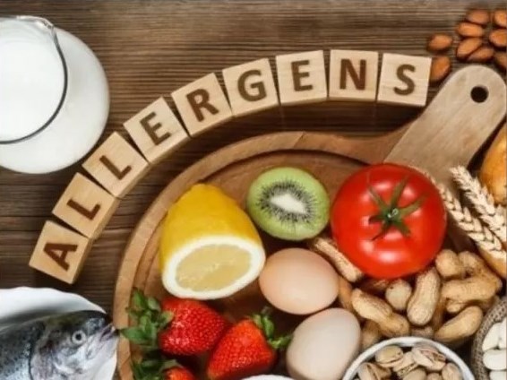 Различные продукты питания на подставке